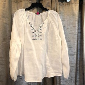 Vince Camuto Linen Blouse